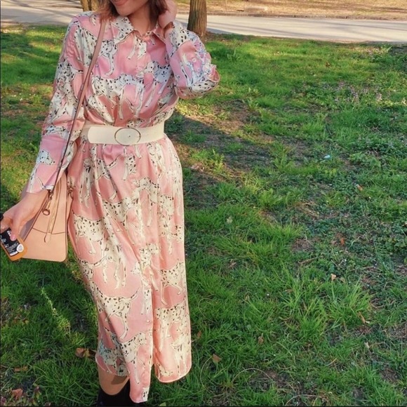 ZARA DALMATIAN DOG PRINTED LONG SHIRT - Picture 2 of 13